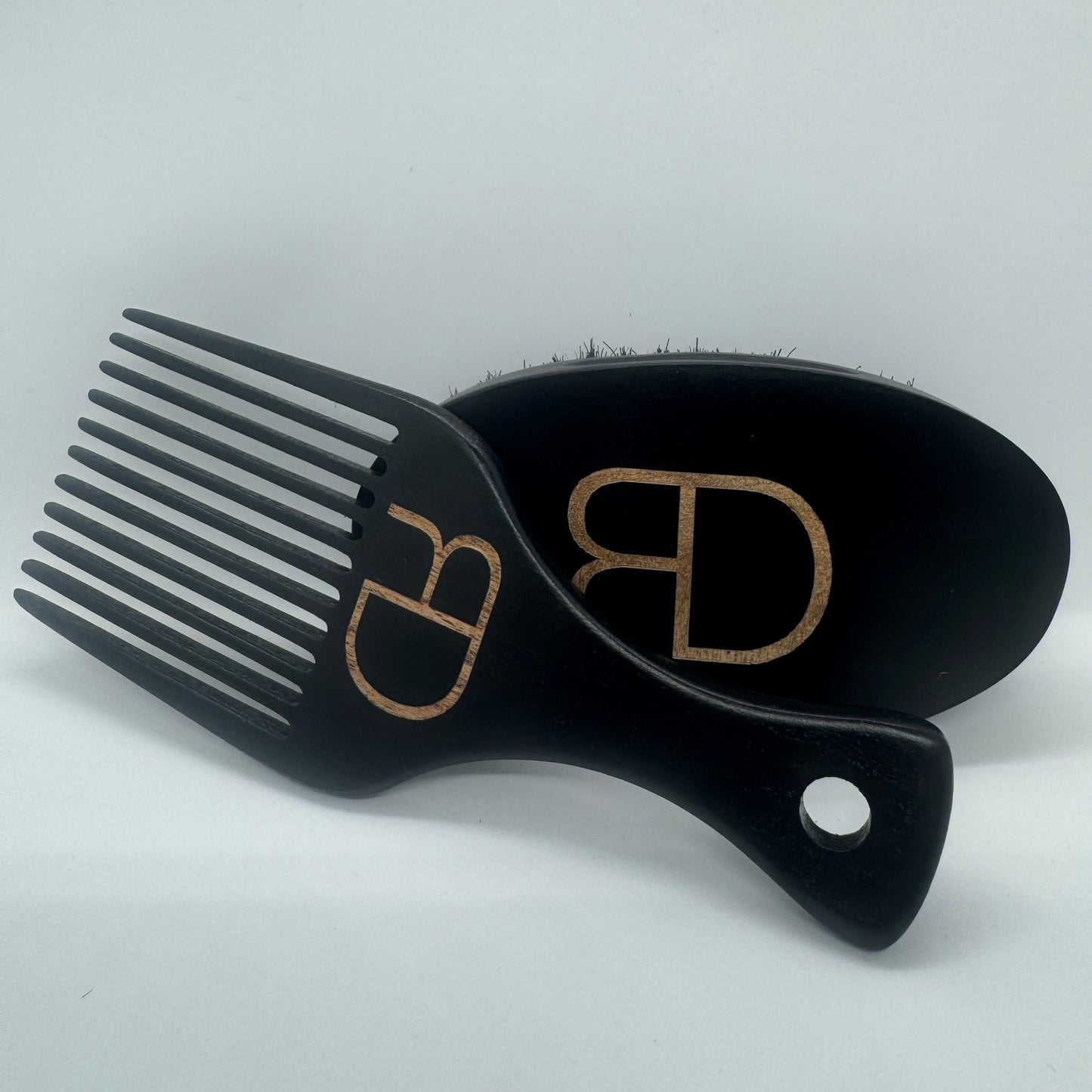Large Deluxe Beard Brush & Comb set