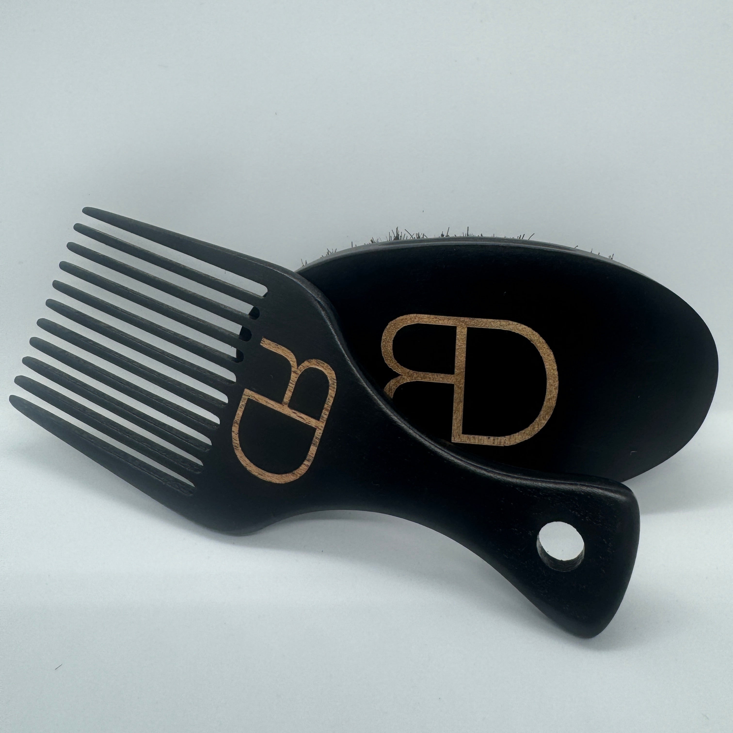 Large Deluxe Beard Brush & Comb set